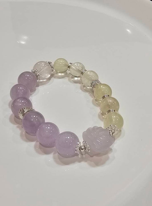 Nine-Tailed Fox × Amethyst × Citrine Bracelet 12mm