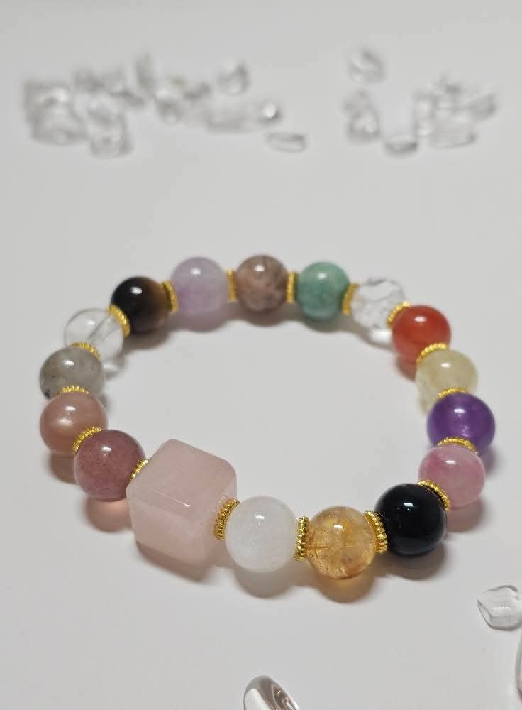 Harmony & Energy Multi-Gemstone Bracelet 10.5mm
