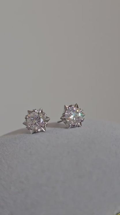 18K Star-Claw Lab Grown Diamond Earring