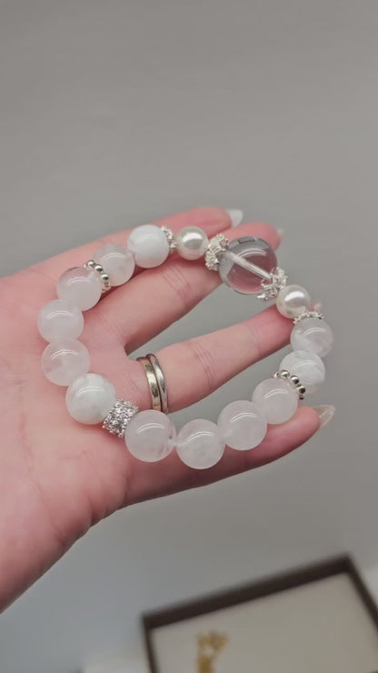 White Snow Phantom Quartz 12.3mm 