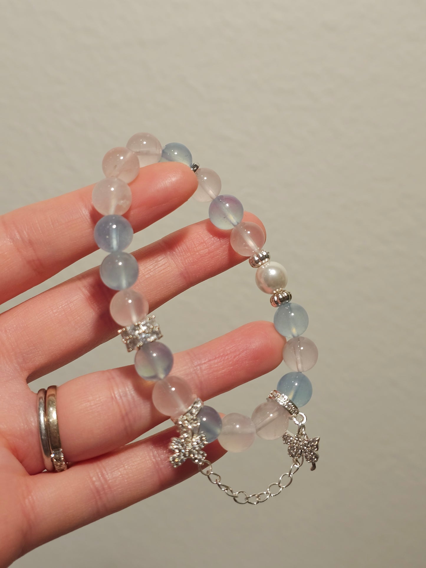 Aquamarine × Shell Pearl × Rose Quartz × Moonstone 8mm