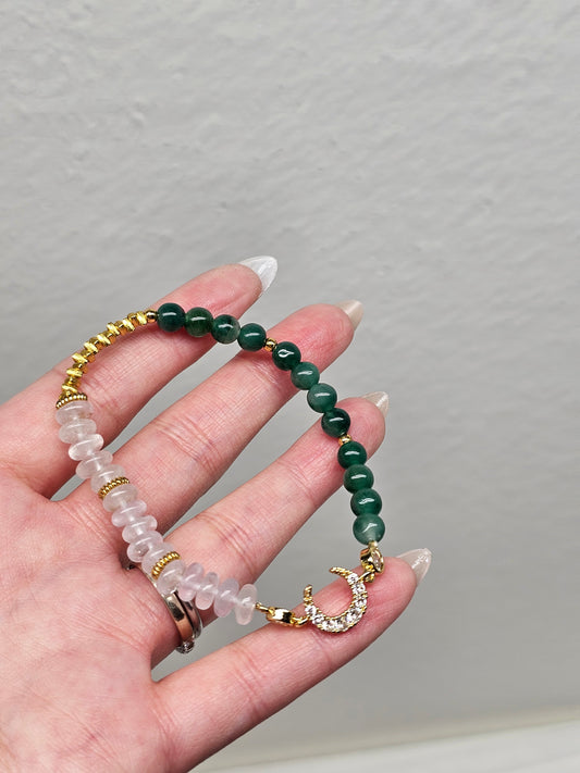 Dulong Jade × Amethyst Bracelet 5.8mm 