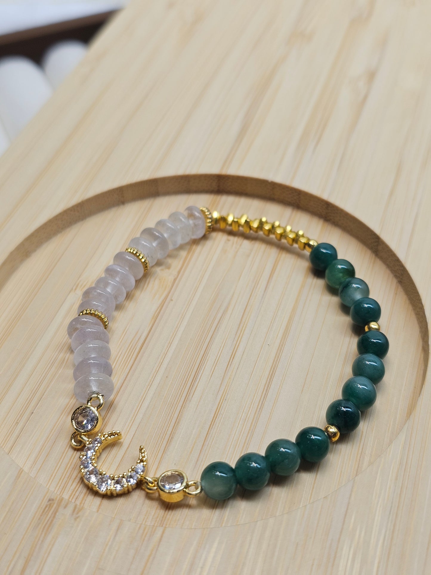 Dulong Jade × Amethyst Bracelet 5.8mm 