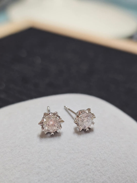 18K Star-Claw Lab Grown Diamond Earring ( In-stock)